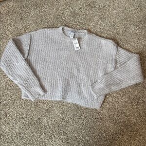 Cropped Gray Sweater